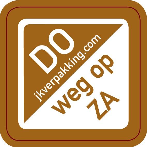 Dagstickers Donderdag weg op ZA 19x19mm Bruin ( Rol 1000 stuks )