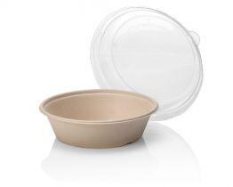 Bowls Bagasse Brown 900ml Ø 194mm (Doos 160 stuks)