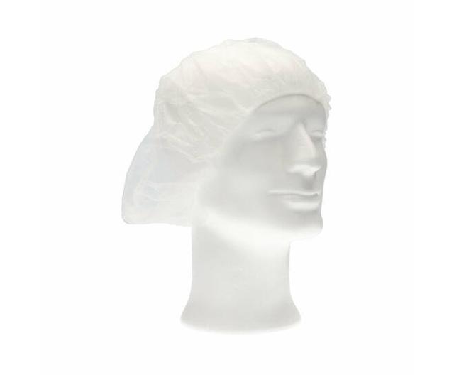 Haarnetjes Baret wokkel harmonica Wit  (Pak 100 stuks )