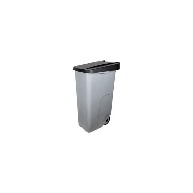 Afvalbak, kliko, verrijdbaar, zwarte deksel, (h)88x57x42cm, 110ltr