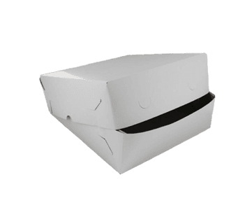 Taartdozen zwanenhals 35x35x8cm (Pak 25 stuks)