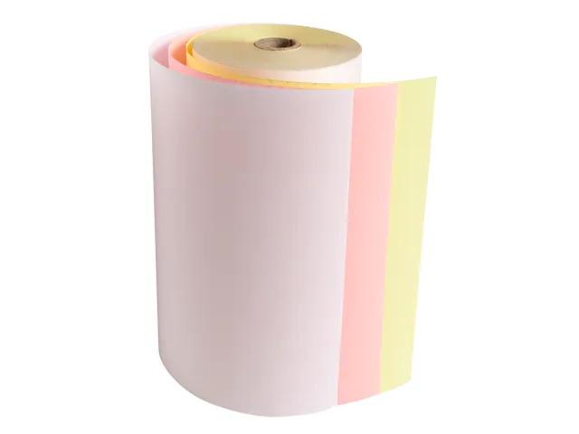Kassa triple rol wit/roze/geel 76x70x12 mm ( 50 stuks )