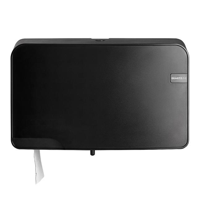 Quartz duo mini jumbo dispenser Zwart