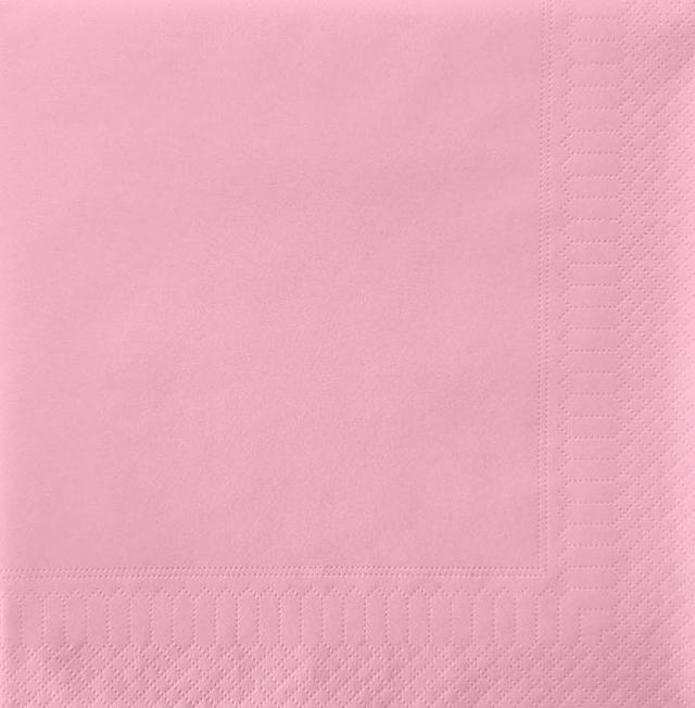 Servetten Rose 40x40cm 1/4-vouw 2-laags (Doos 2000 stuks)