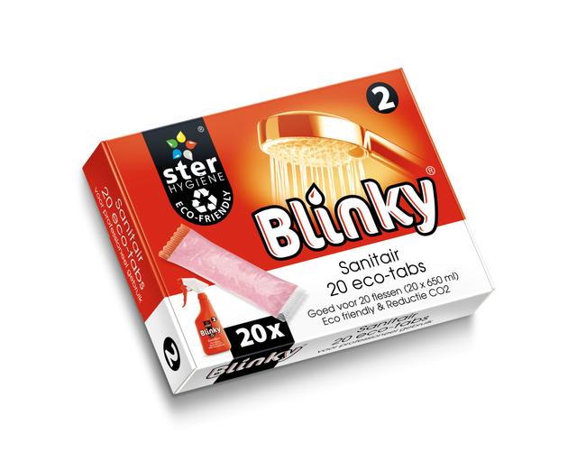 Blinky eco-tabs Sanitair Reiniger Rood nr2 (Pak 20 tabs)