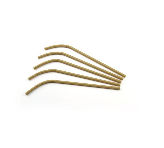buigrietjes papier (fsc) kraft ø6mm/ 24cm (Pak 200 stuks)
