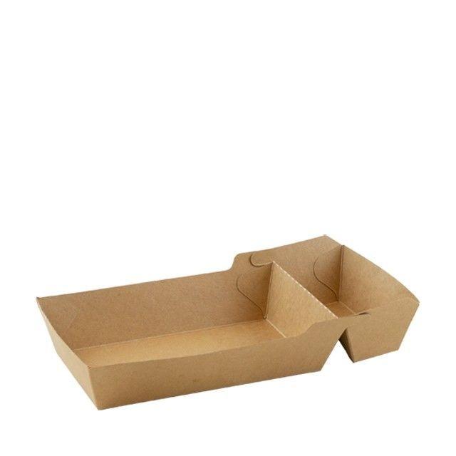 Snackbakje A20 (A14+1) Kraft Bruin (Krimp 100 stuks)