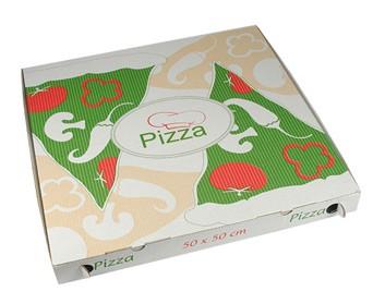 Pizzadozen Cellulose hoekig 50 cm x 50 cm x 5 cm