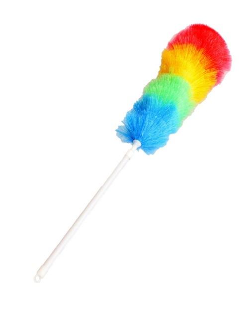 Plumeau 3 kleurig kunstvezel +telesteel 120cm