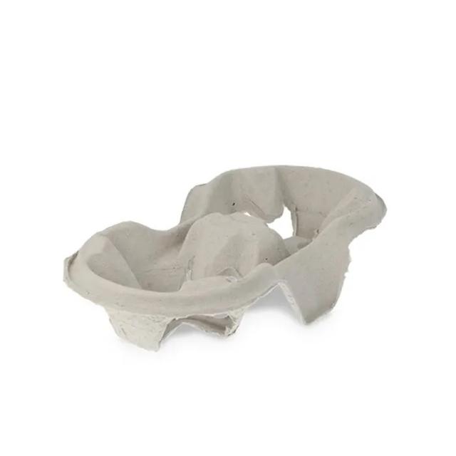 Draagtray pulp biologisch 2 bekers (Pak 400 stuks)