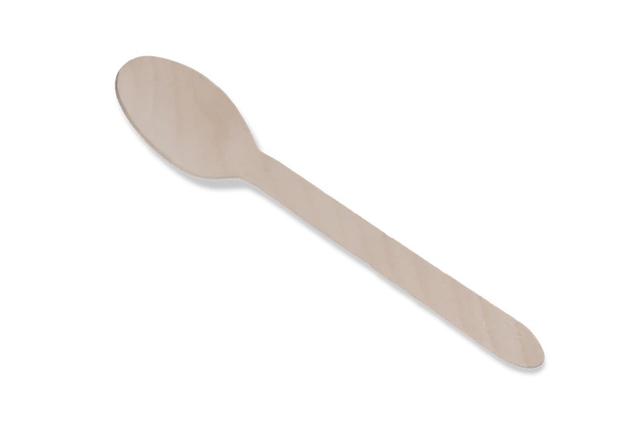 Houten lepel 160mm FSC (Pak 100 stuks)