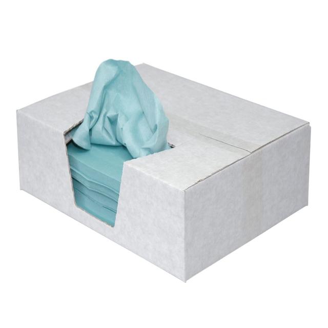 Euro toptex aqua blue vlak gelegd 58x38cm (Doos 555 doeken)