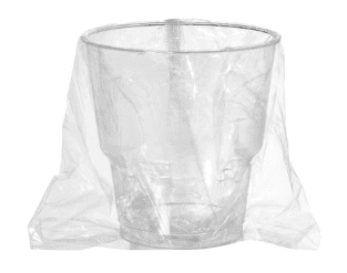 Duni hotelbeker PS transparant individueel verpakt 240/200ml (Doos 1050 stuks)