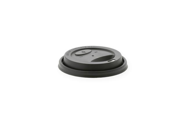 Deksel koffiebeker Travellids ps 80mm 8oz Zwart