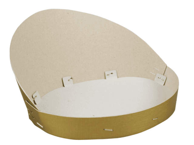 Fruitschaal karton + PE ovaal 30x19cm, 10 stuks