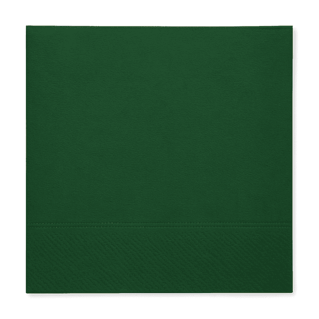 Servetten 24x24cm 1-laags 1/4 vouw Groen (Doos 4000 stuks)