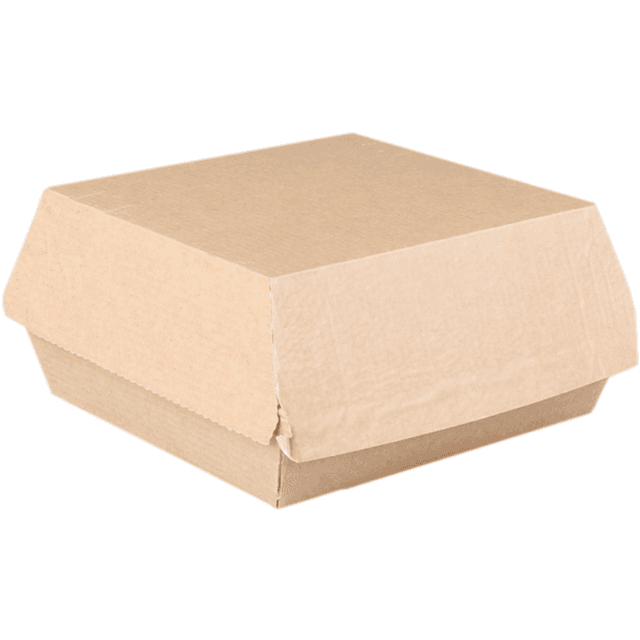 Hamburgerbak Golfpapier 115 x 110 x 65 mm (Pak 50 stuks)