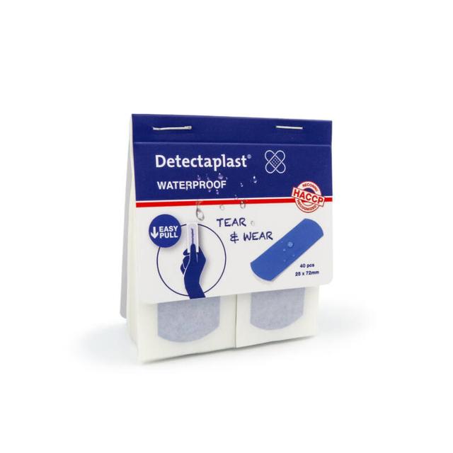 Detectaplast Tear & Wear Pleister 25 x 72mm navulling WATERPROOF (Pak 36 stuks)