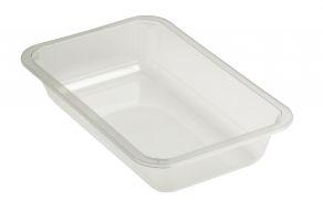 VP9-trays PP (spuitgiet) 230x145x45mm 1000cc Transparant (Doos 360 stuks)