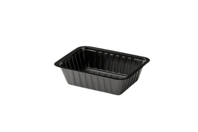 Snackbak A7 PP geschikt vor de magnetron Zwart ( 2000 stuks )