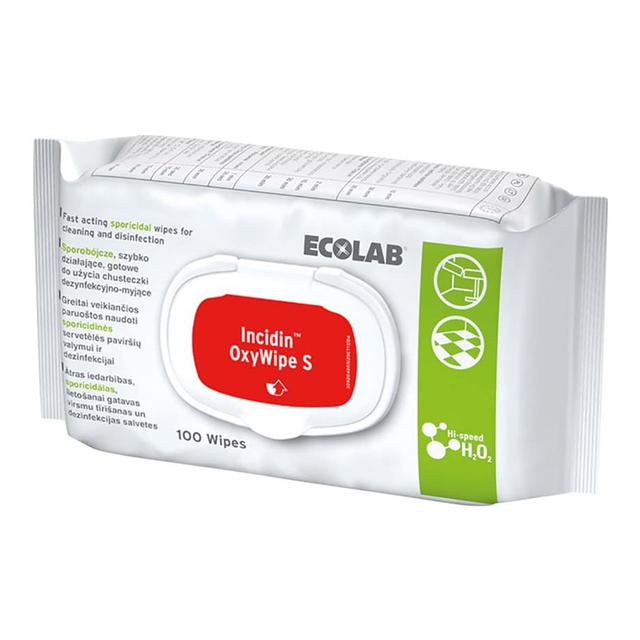 Incidin Oxywipe S sporicidal desinfectiedoekjes 20x20cm (Pak 100 stuks)