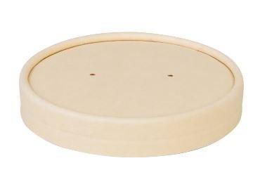 Deksel voor Bamboe Soepbeker 350ml/ 12oz (Krimp 25 stuks)
