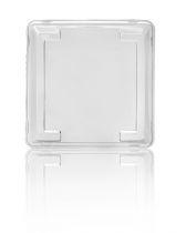 Deksels voor Tapas Tray Vierkant 170x170mm PET Transparant Anti/Fog (Doos 300 stuks)