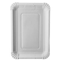 Kartonnen schaaltjes ongevoerd 18x26cm Wit (Doos 500 stuks)