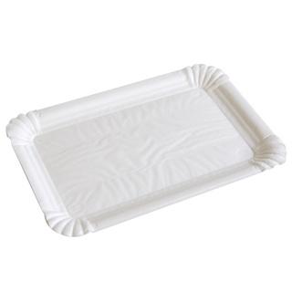 Kartonnen schaaltjes Wit 13x7cm gevoerd met Ersatz PFAS-vrij (Pak à 500 stuks)