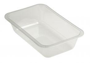 VP9-trays PP (spuitgiet) 230x145x55mm 1120cc Transparant (Doos 352 stuks)