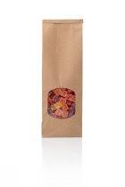 Stazakken met zichtvenster 80gr bruin kraft + 20my 88x47x260mm (Doos 500 stuks)