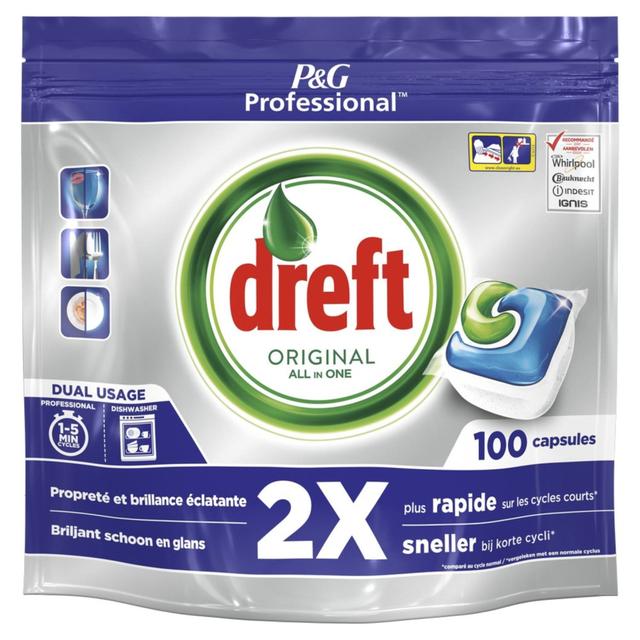 Dreft Vaatwasmiddel tablets, Dreft Orginal, zak 90 stuks