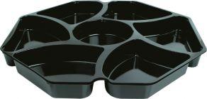 Inzettray voor octaviewschaal 305x80mm 7-vaks indeling (Pak 25 stuks)