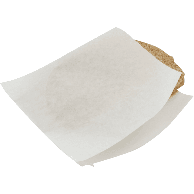 Hamburgerzakje papier, vetvrij, wit 16x16,5cm, 2000 stuks