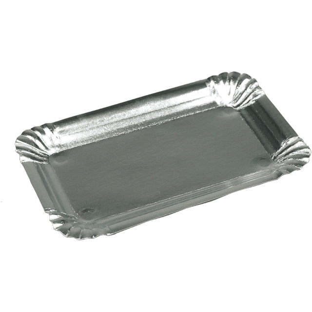 Kartonnen schaaltjes aluminium gevoerd 10x16cm (Doos à 2000 stuks)