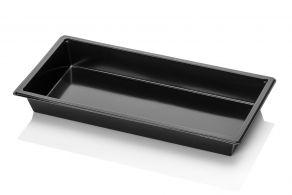 Tapas Tray Rechthoekig 250x120x30mm RPET Zwart 1-vaks (Doos 400  stuks)