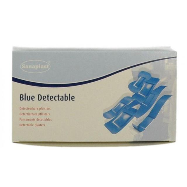 Pleisters detectie blauw, 1,9x7,2cm, 100 stuks